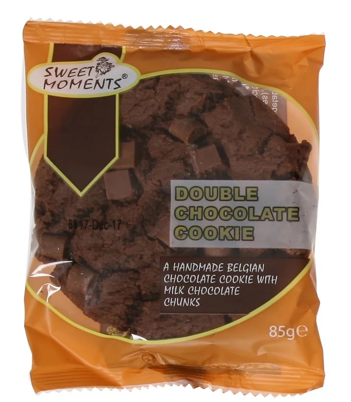 Sweet Moments Double Choc Chip Cookie 12 x 85g spotonwholesalefoods